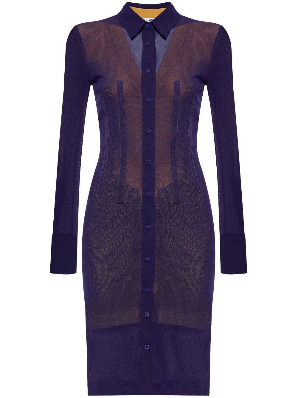 Knitted midi dress - Purple