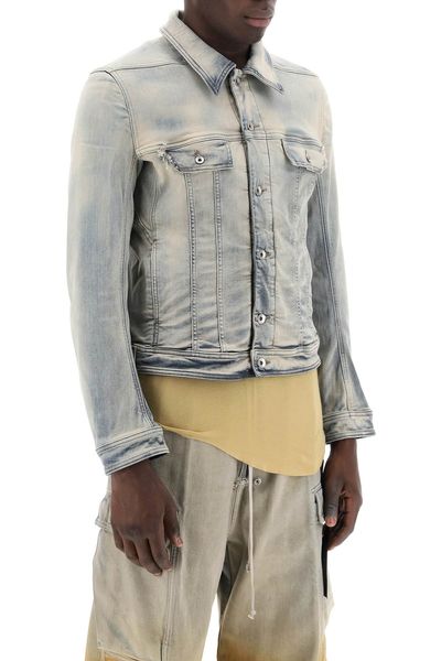 Rick Owens Distressed Slim Fit Jacket