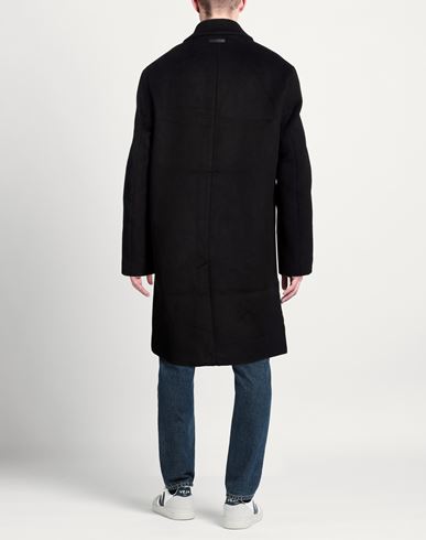 Man Coat Black Size 44 Recycled wool, Polyester