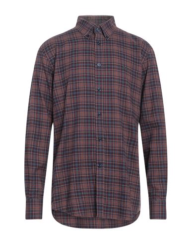 Man Shirt Burgundy Size L Cotton