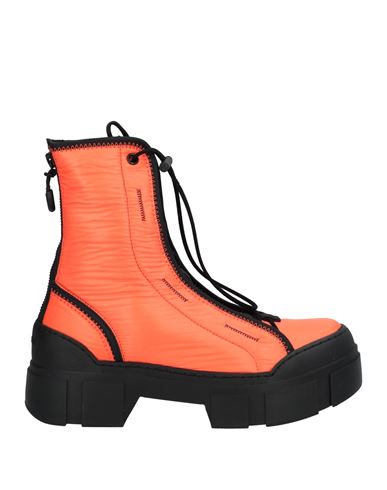 Vic Matiē Woman Ankle boots Orange Size 6 Textile fibers