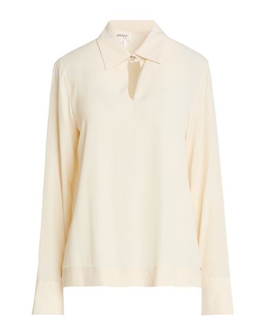 Woman Top Cream Size 8 Acetate, Silk