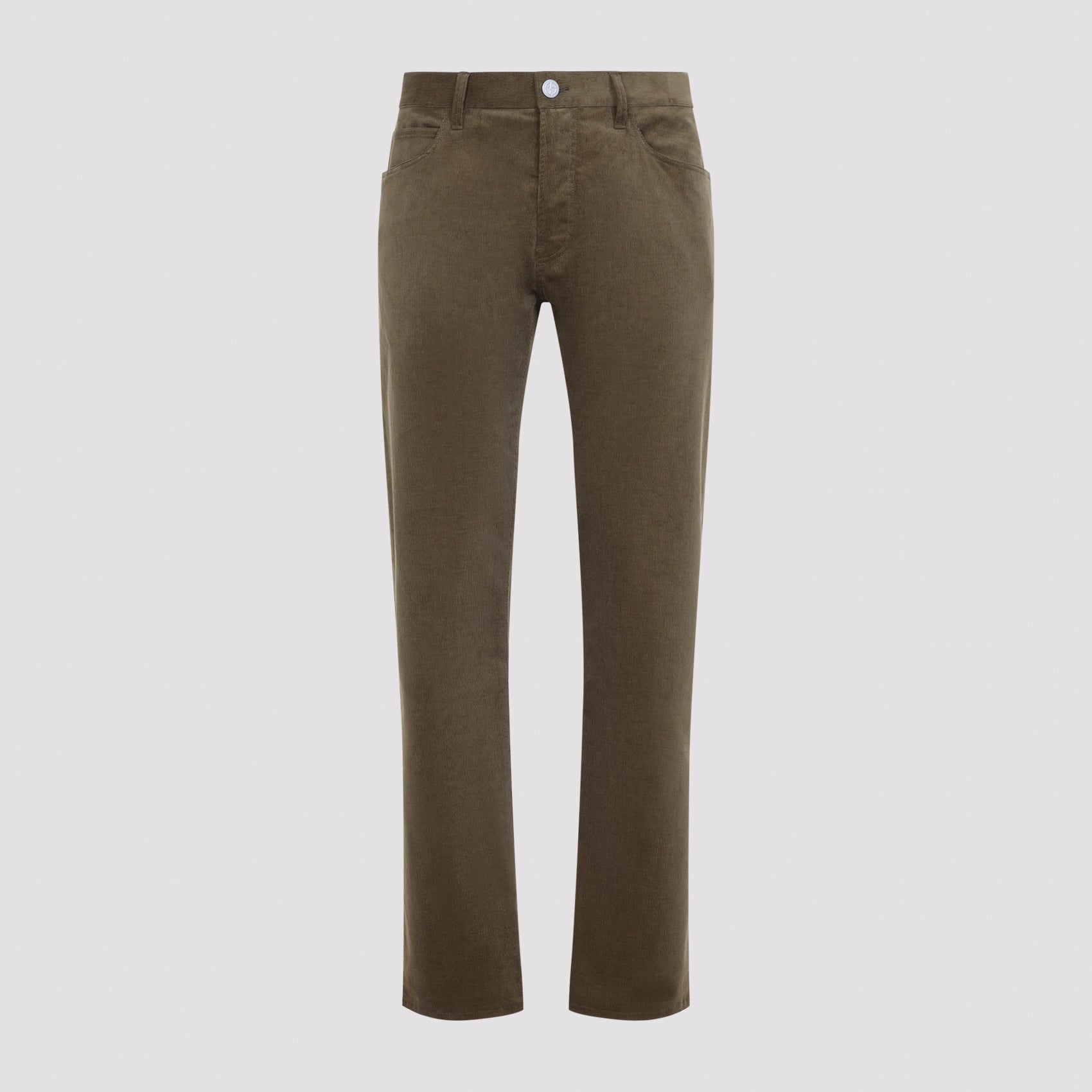 Men's 5-Pocket Cotton Cashmere Pants with Stretch