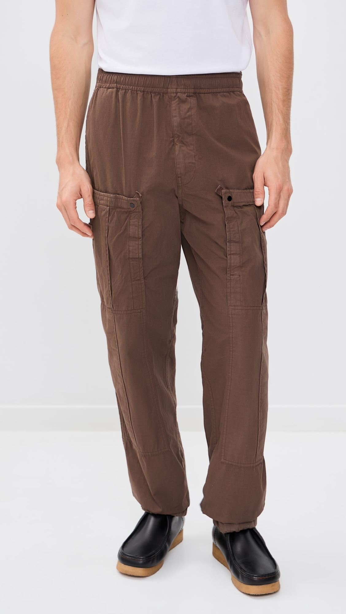 Ripstop Cotton Nylon Cargo Pants Umber