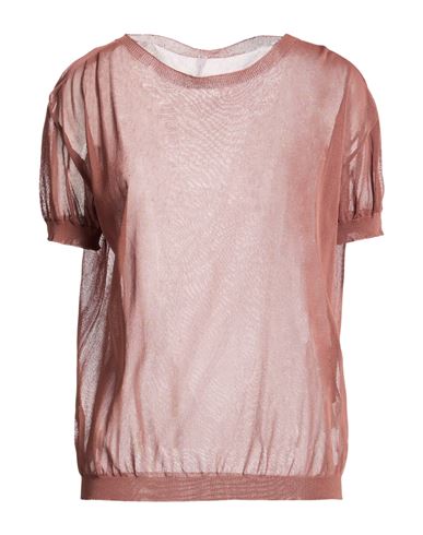 Collezione N_01 Woman Sweater Brown Size XS Viscose, Polyamide