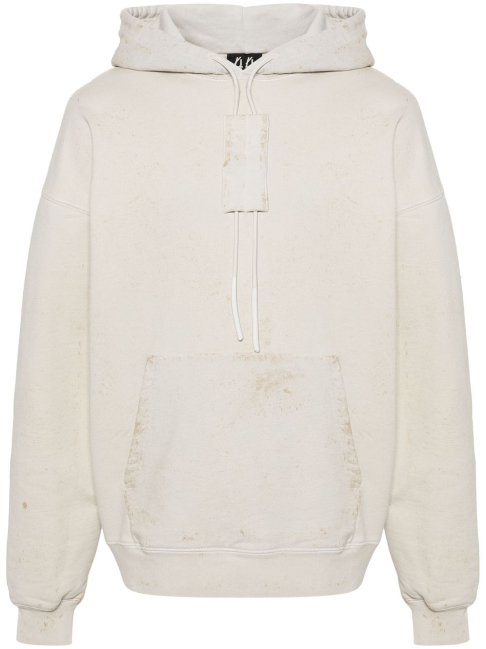 Trip distressed cotton hoodie - Neutrals
