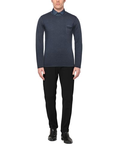 Man Sweater Midnight blue Size L Merino Wool