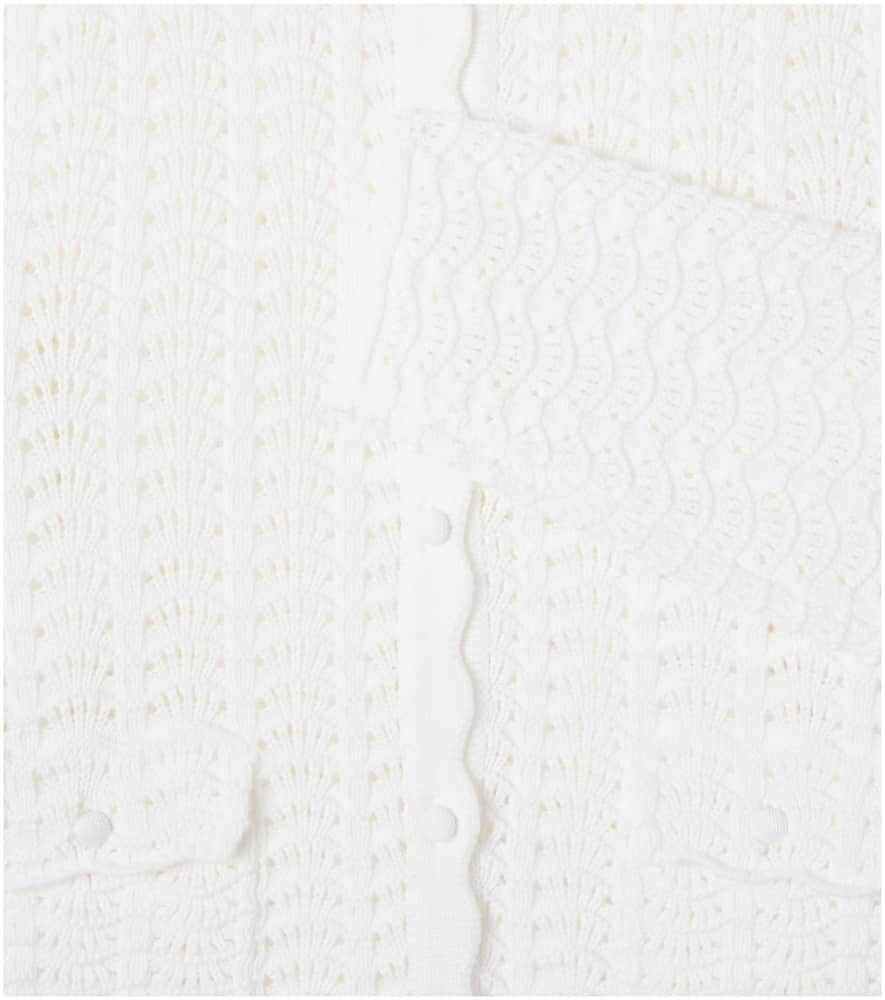 Open-knit cotton cardigan