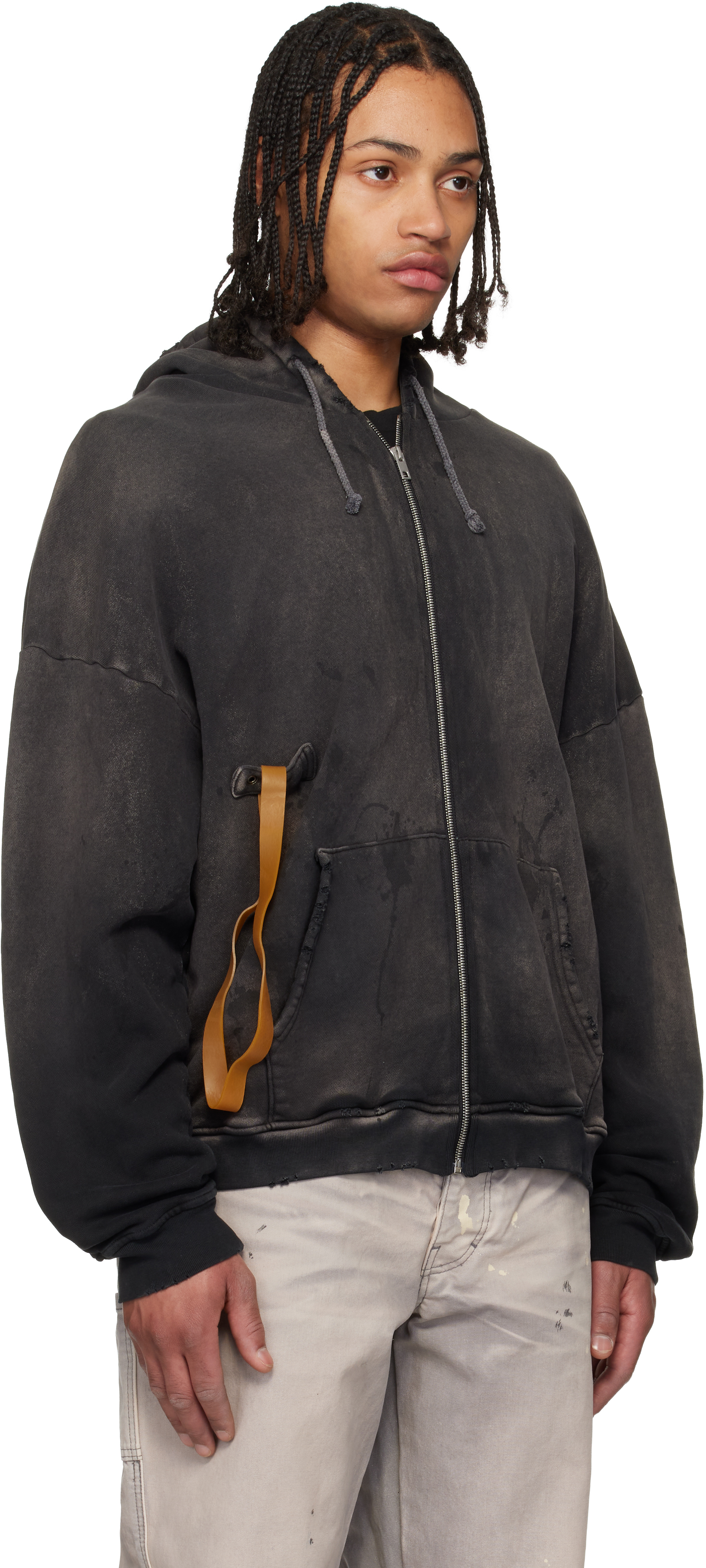 Black Rubber Band Hoodie