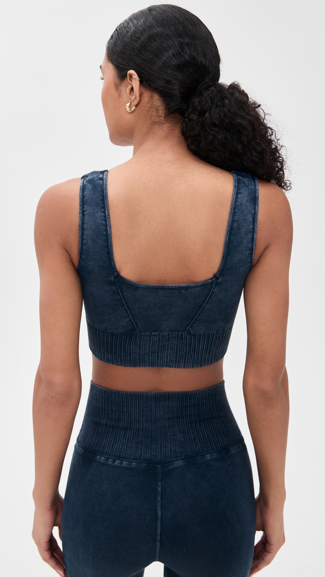 Square Neck Good Karma Bra Navy S