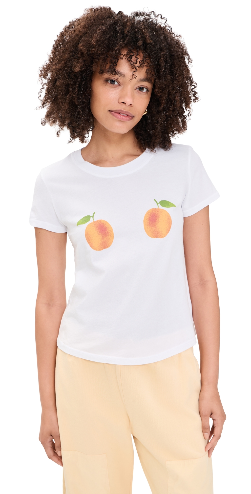Peaches and Cream Tee White