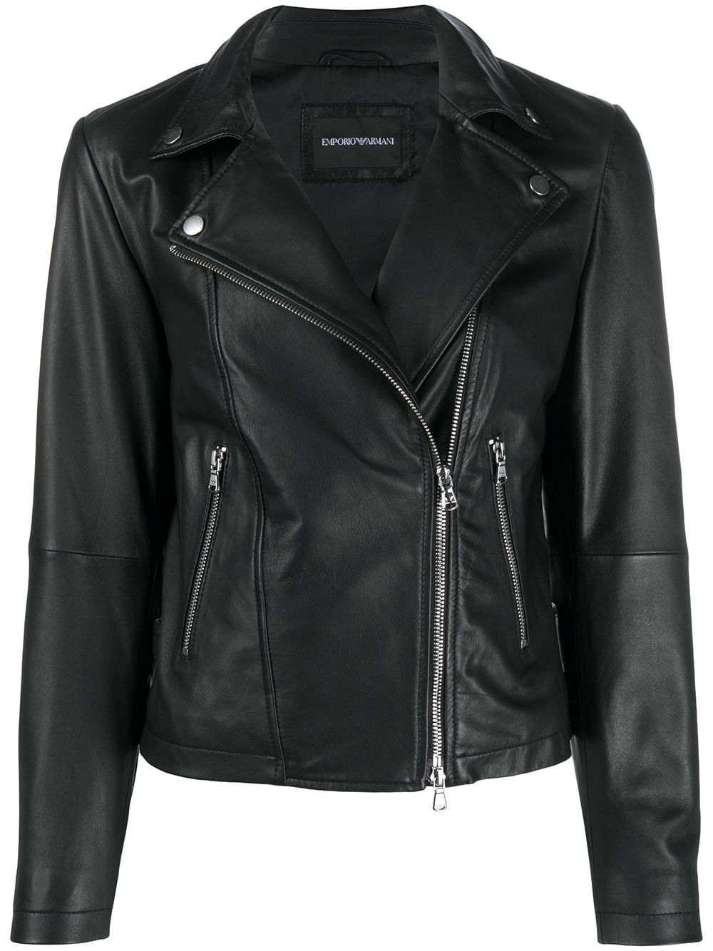 Zipped biker jacket - Black