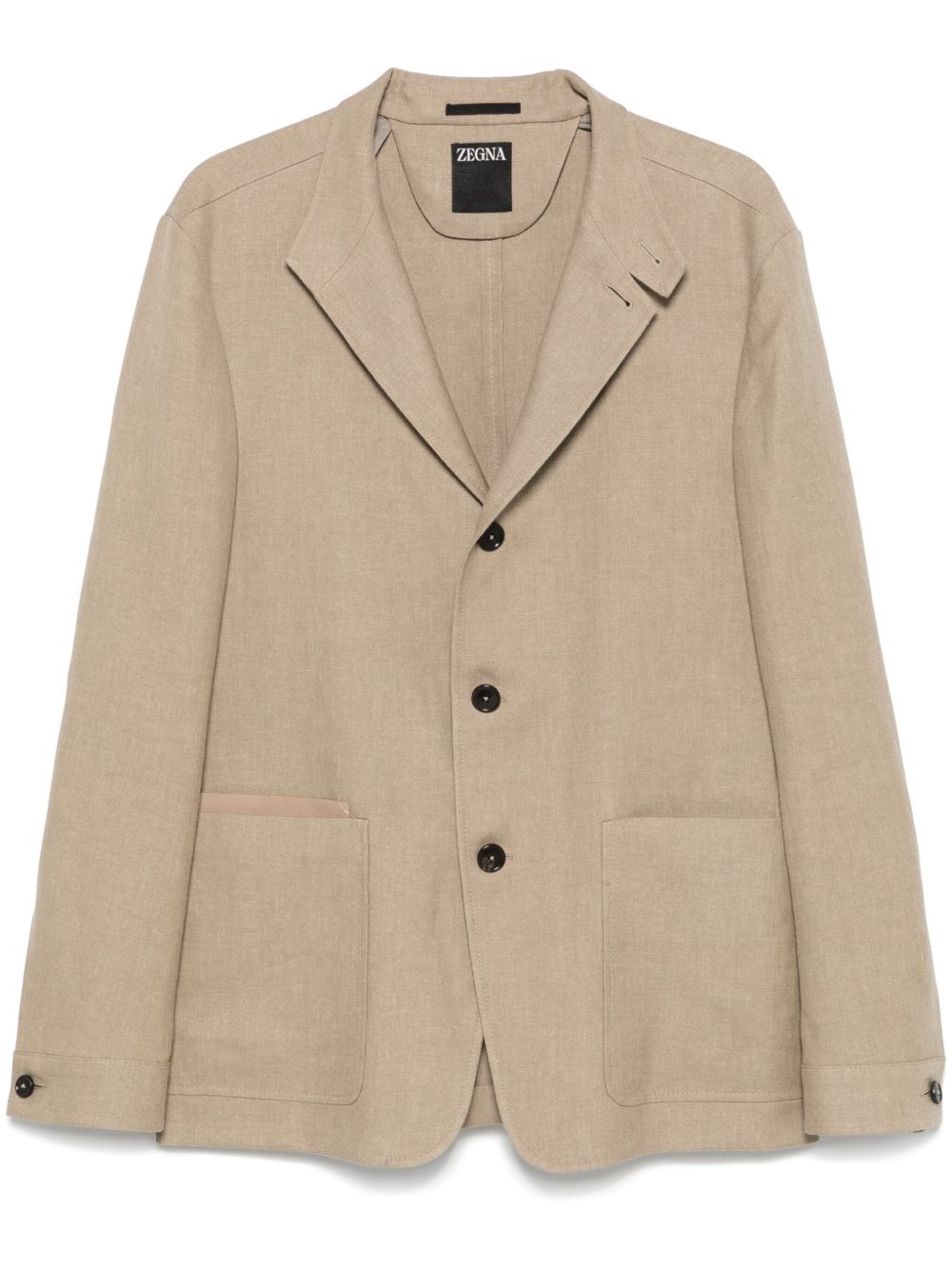 Single-breasted jacket - Neutrals
