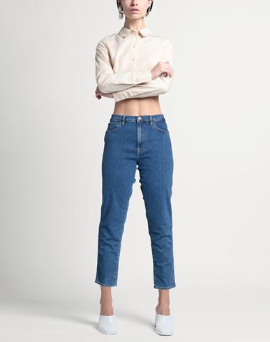 Woman Jeans Blue Size 31 Cotton, Polyester, Elastane