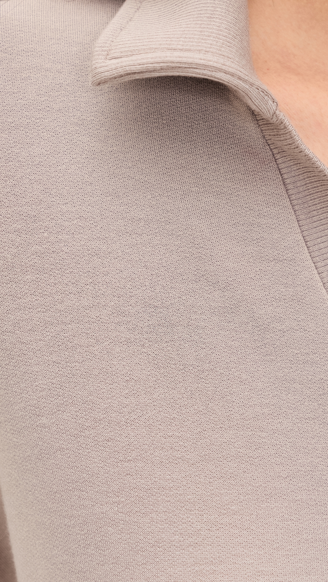Evie Fleece Polo Latte