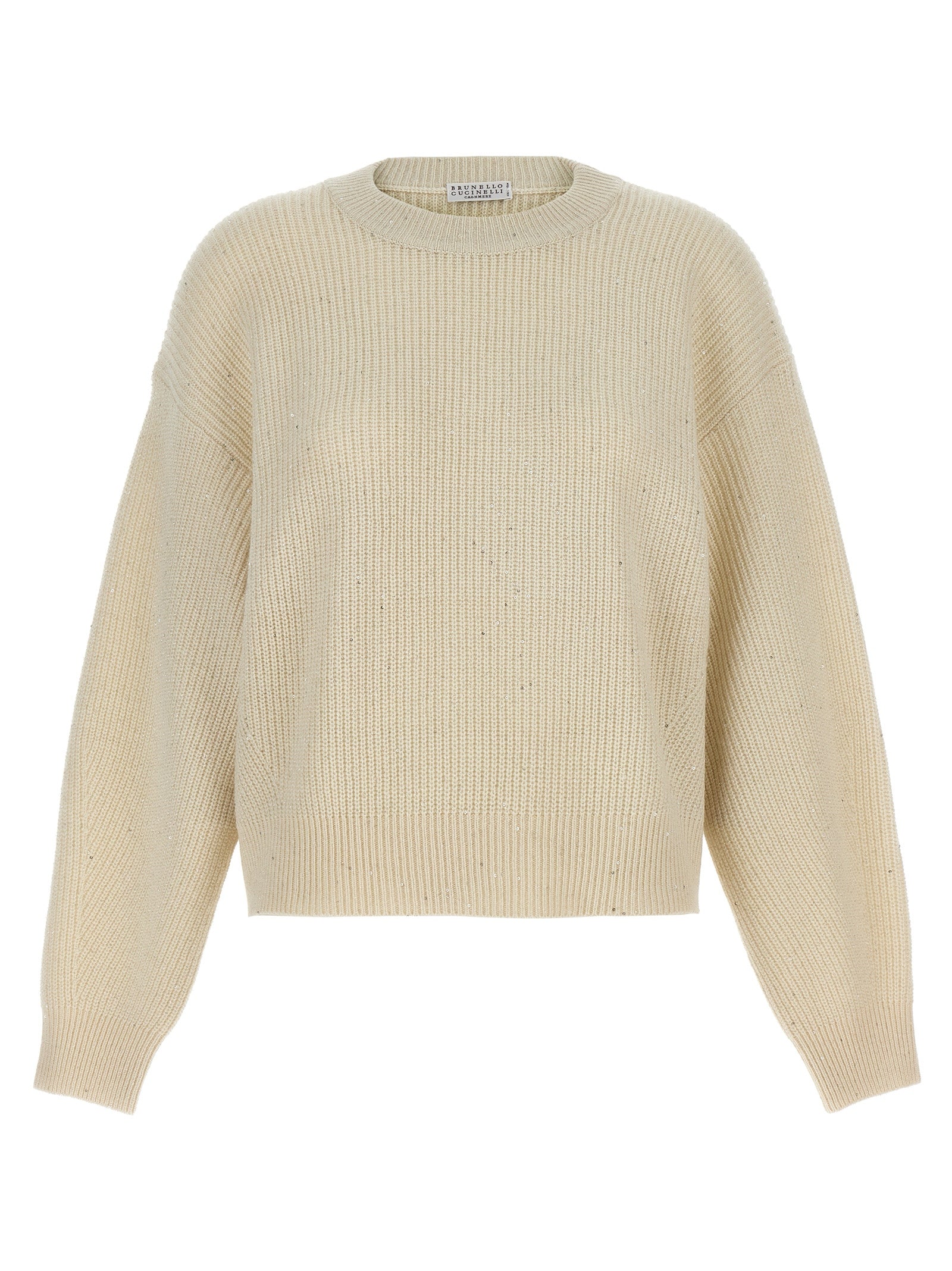 Cashmere Blend Sweater — White