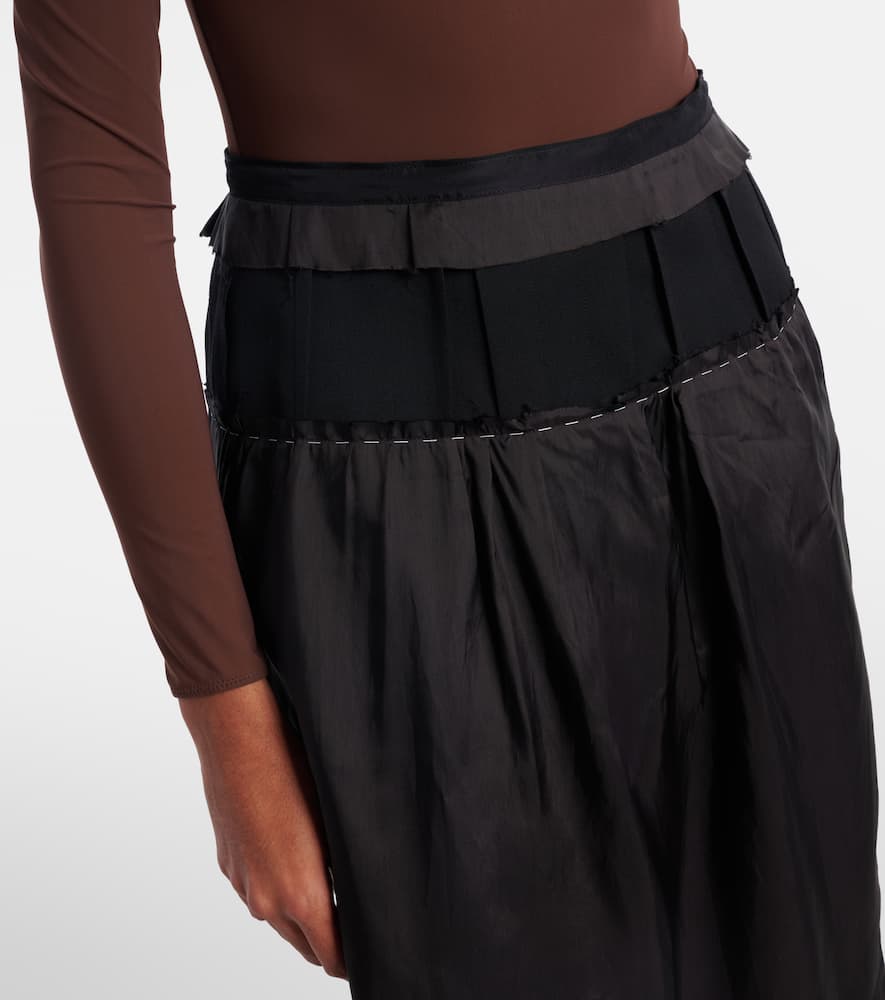 Paneled midi skirt