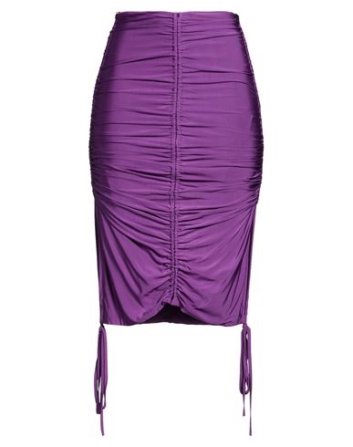 Woman Midi skirt Mauve Size 8 Viscose, Elastane