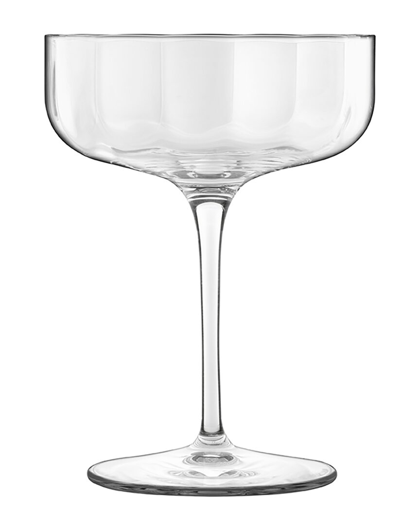 Luigi Bormioli Jazz Set of Four 10oz Cocktail Coupe Glasses