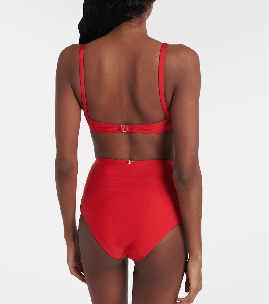 Floral-appliqué bikini