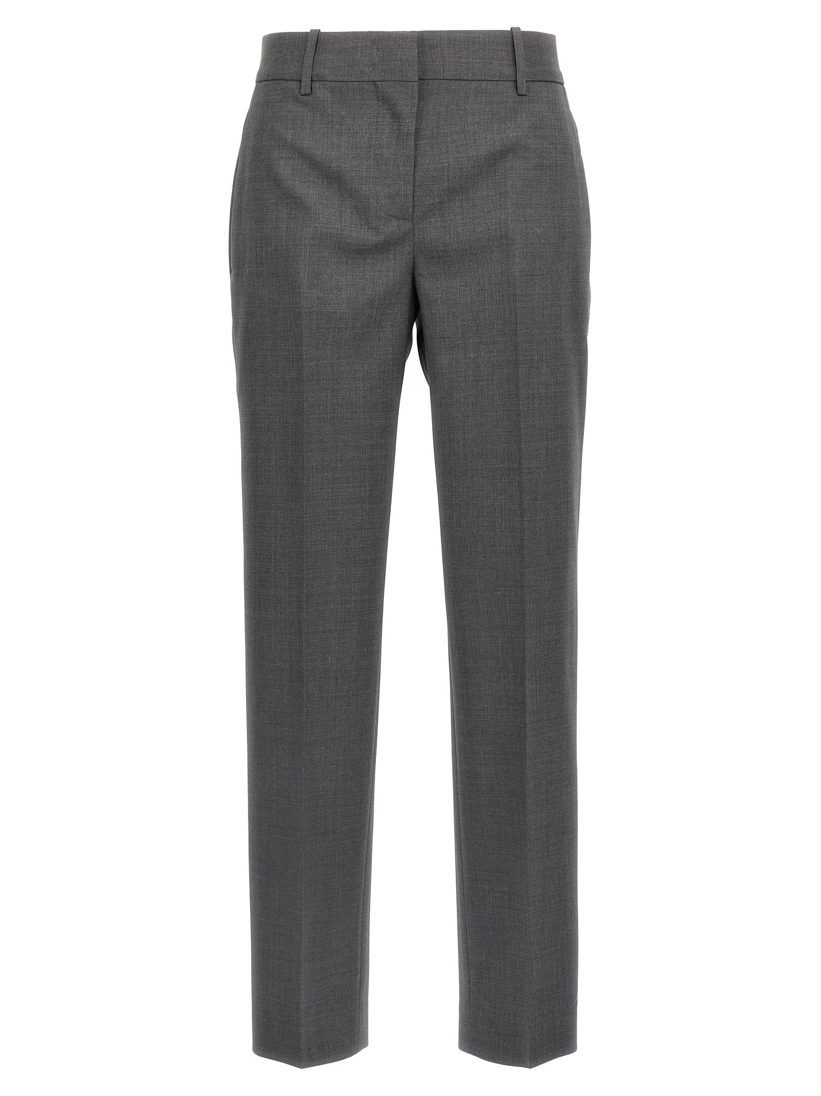 Virgin Wool Trousers — Gray