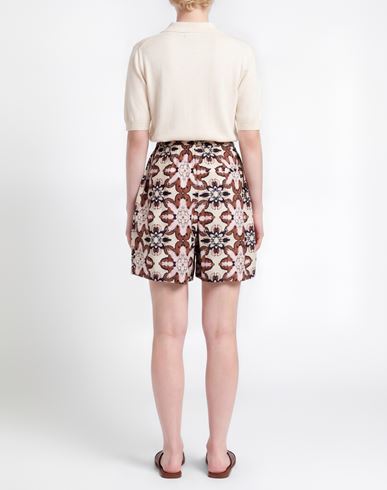Woman Shorts & Bermuda Shorts Ivory Size 4 Viscose, Nylon
