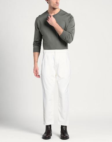 Man Pants Off white Size 30 Cotton, Recycled cotton