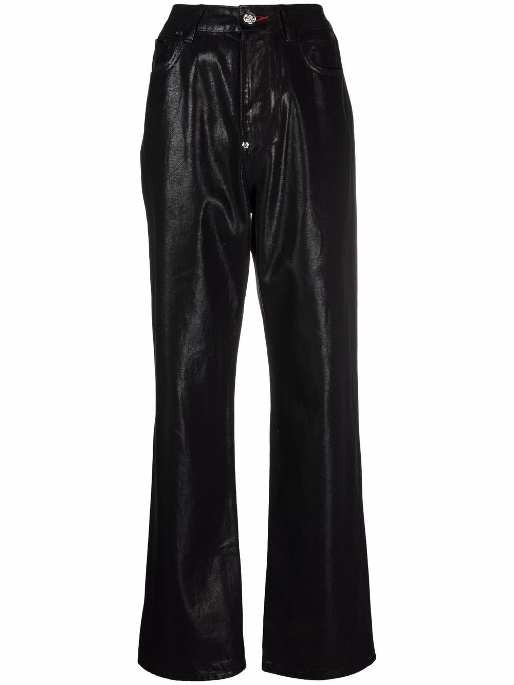 Iconic Plein loose-denim jeans - Black