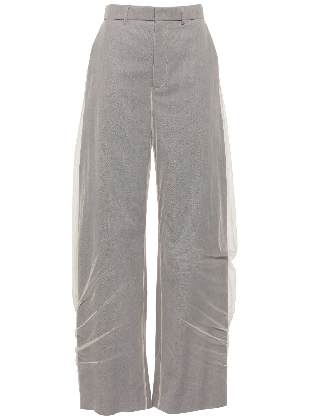 Draped layered trousers - Neutrals