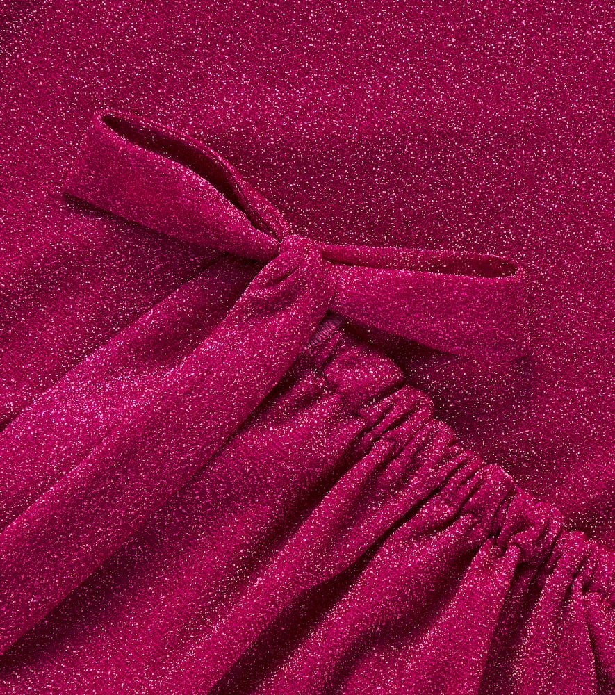 Oséree Kids Lumière lamé dress