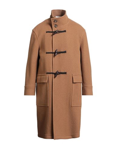 Man Coat Camel Size 38 Wool, Polyamide