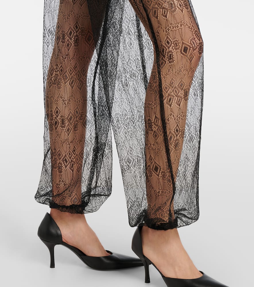 Orissa sheer wide-leg pants