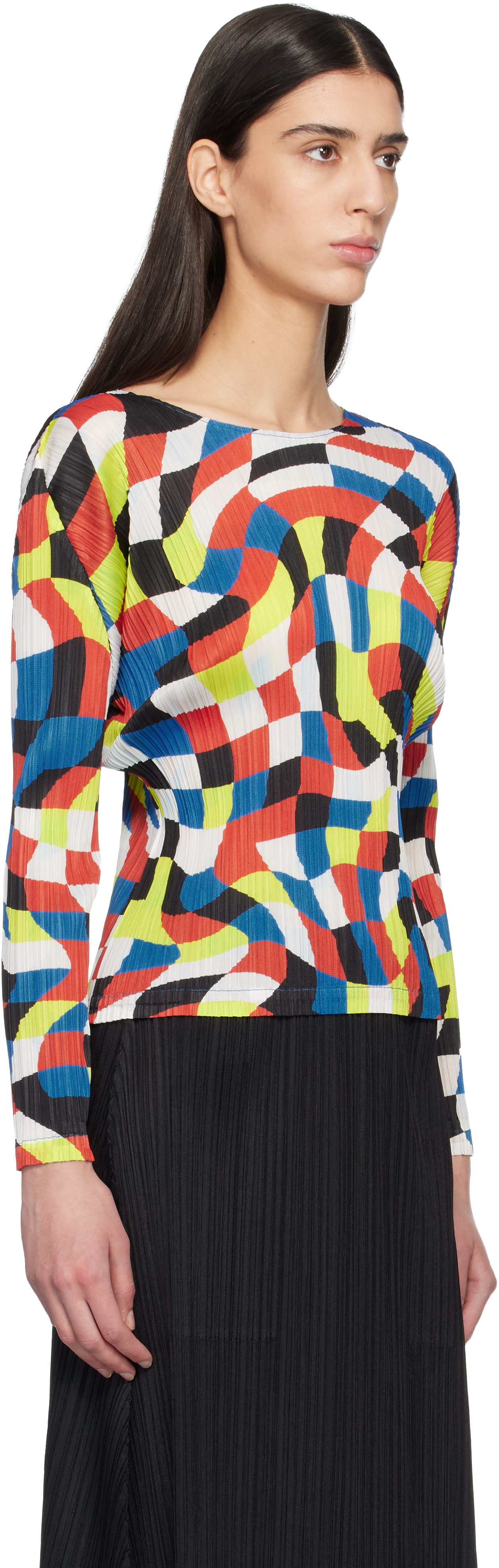 Multicolor Dancing Square Top