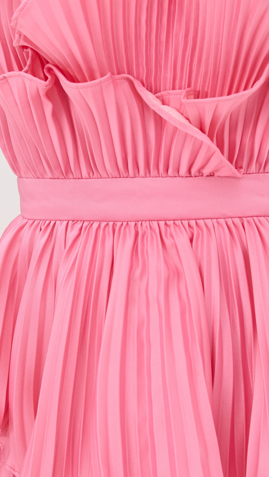 Judah Scallop Pleated Dress Calla Lily