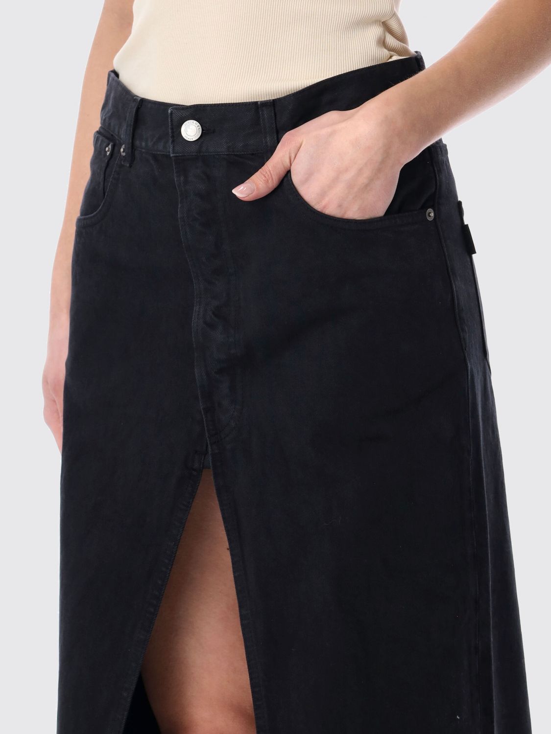 Gana Bull Slit Maxi Skirt