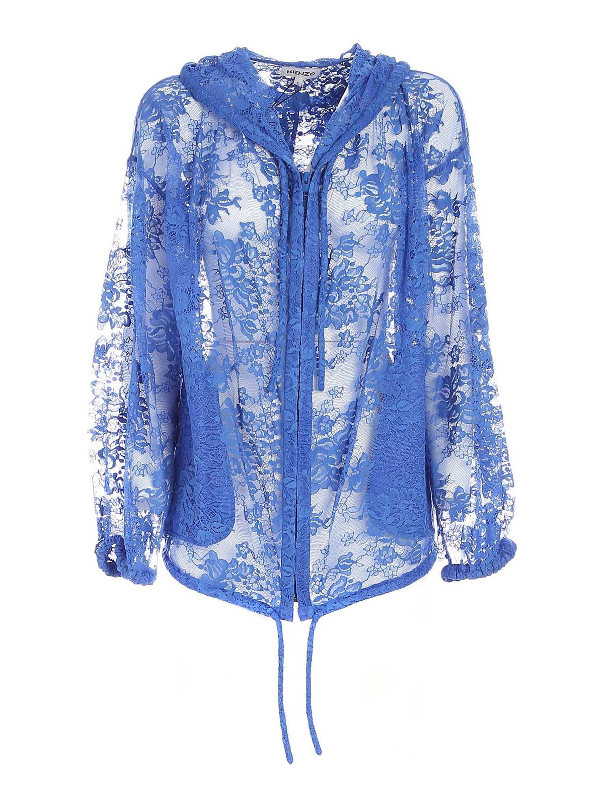 Lace jacket in blue