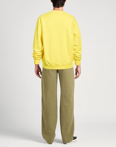Man Sweatshirt Yellow Size M Cotton