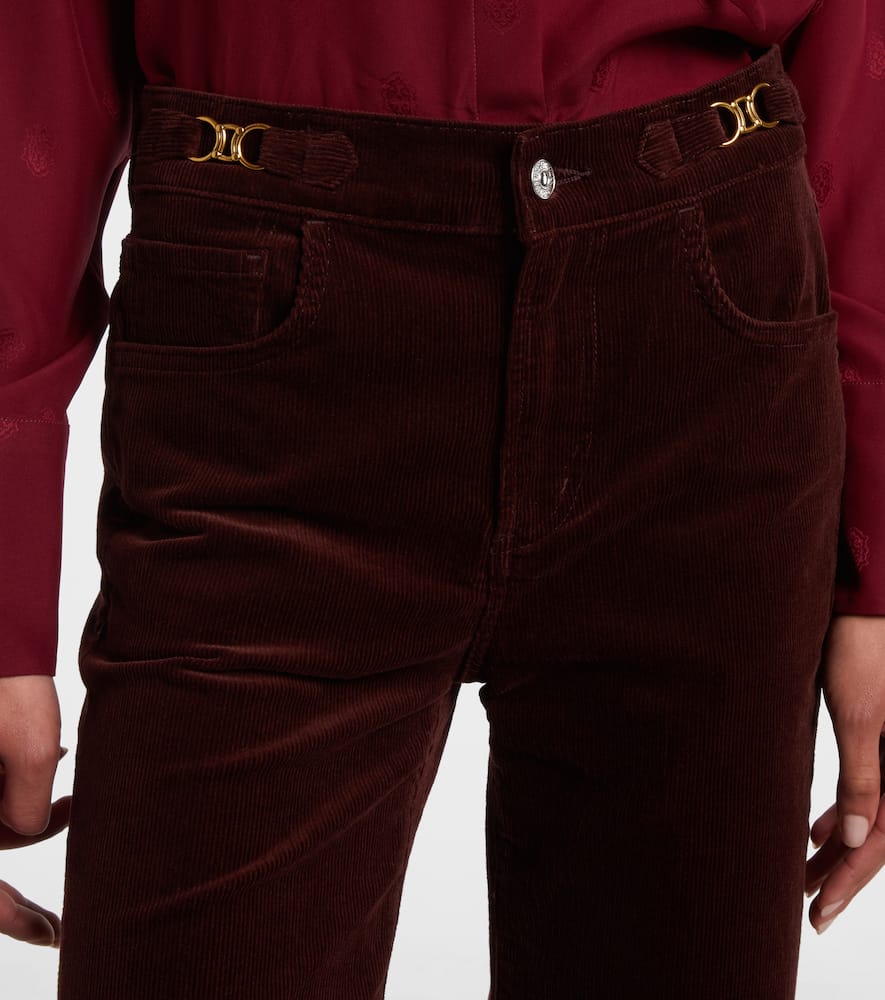 Kimberly cotton corduroy flared pants