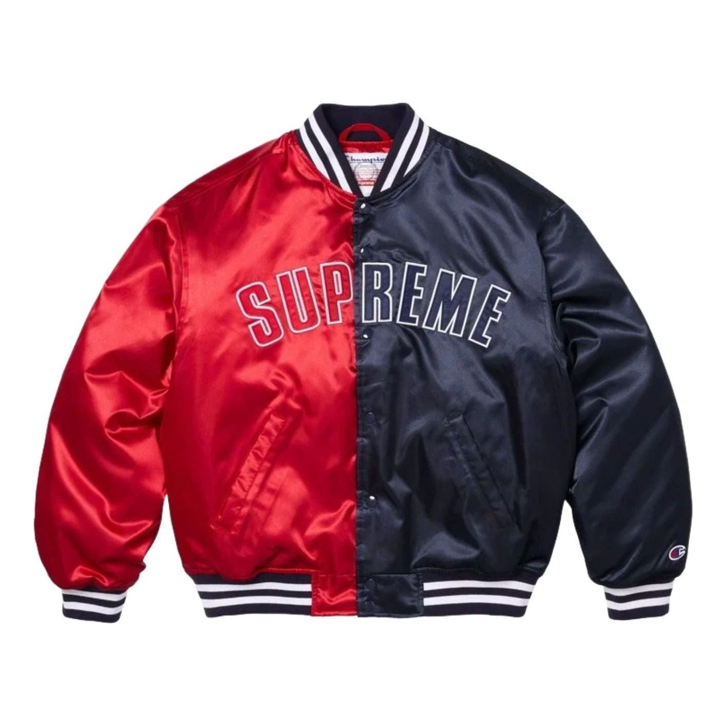 X Champion SS26 Satin Varsity Jacket 'Multicolor'