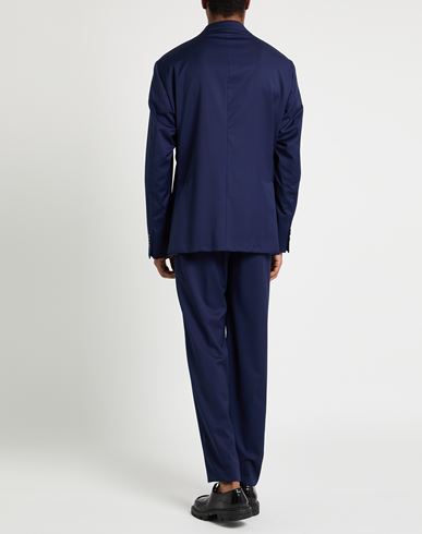 Man Suit Blue Size 46 Virgin Wool