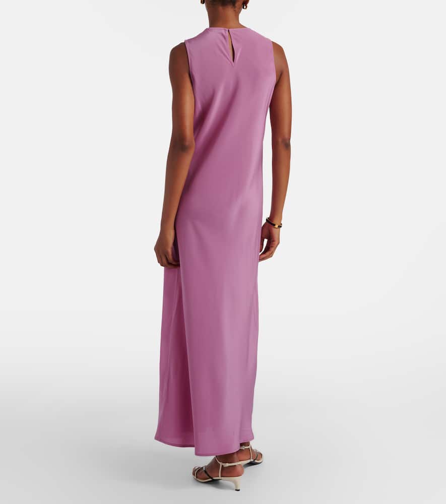 Valencia silk crêpe maxi dress