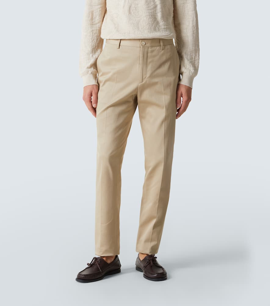 Cotton slim pants