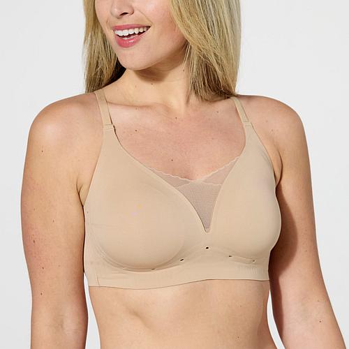 2-pack Invisible Edge Breathable Gel Support Bra - Mahogany/Lavender