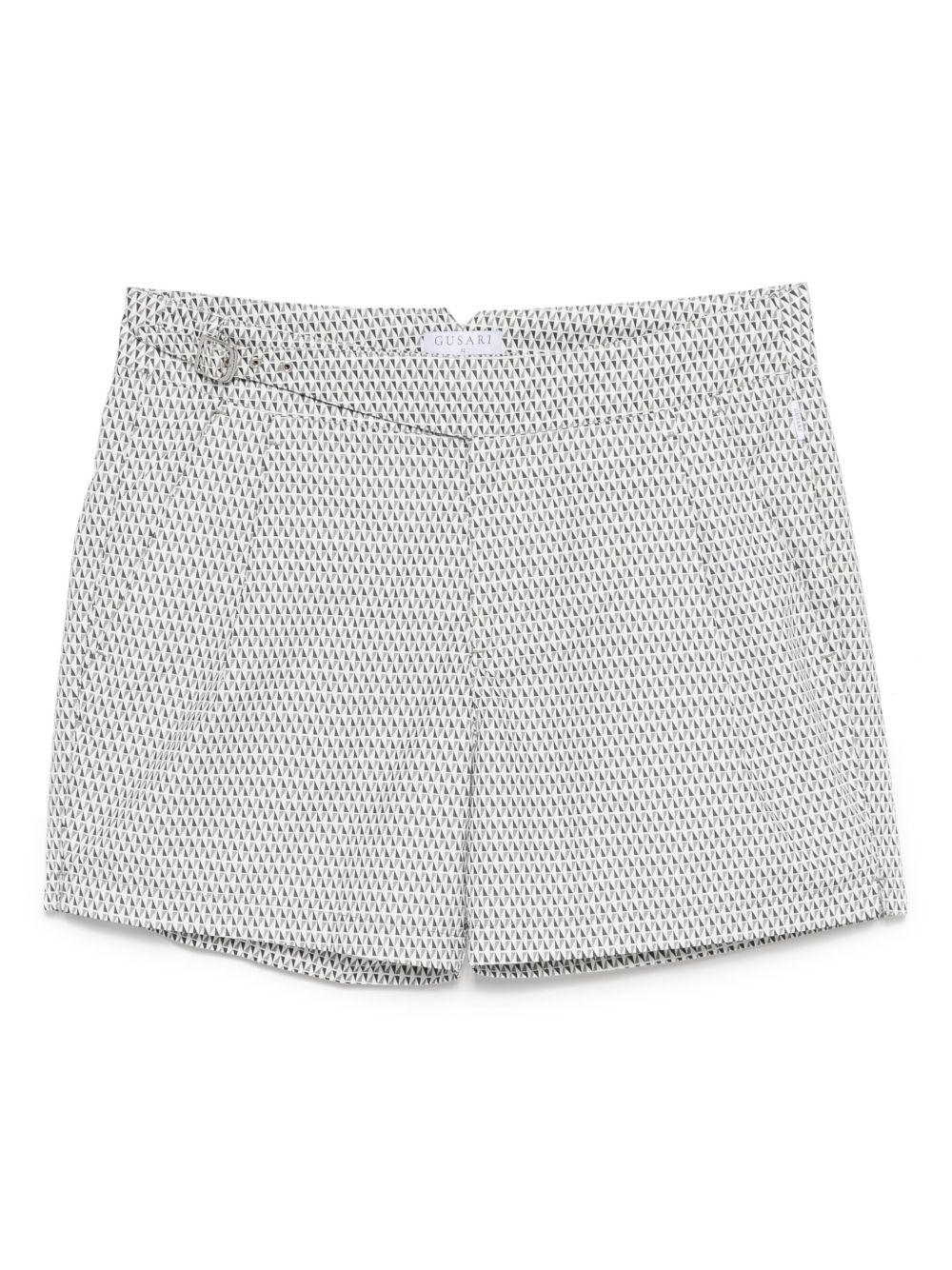 London print swim shorts - Grey