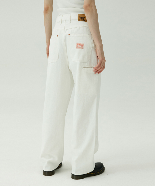 Parven 4405 Double Knee Carpenter Wide Fit Off-White Pants