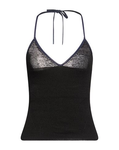 Woman Top Black Size 2 Linen, Viscose, Polyamide, Elastane