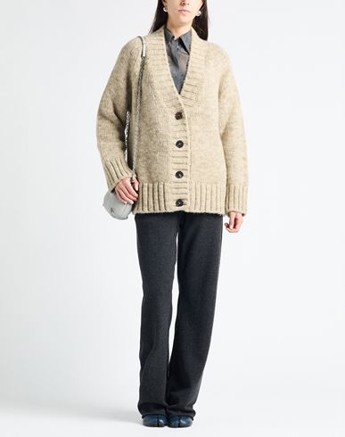 Woman Cardigan Beige Size S Alpaca wool, Cotton, Wool
