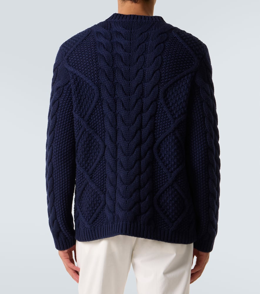 Cable-knit cashmere sweater