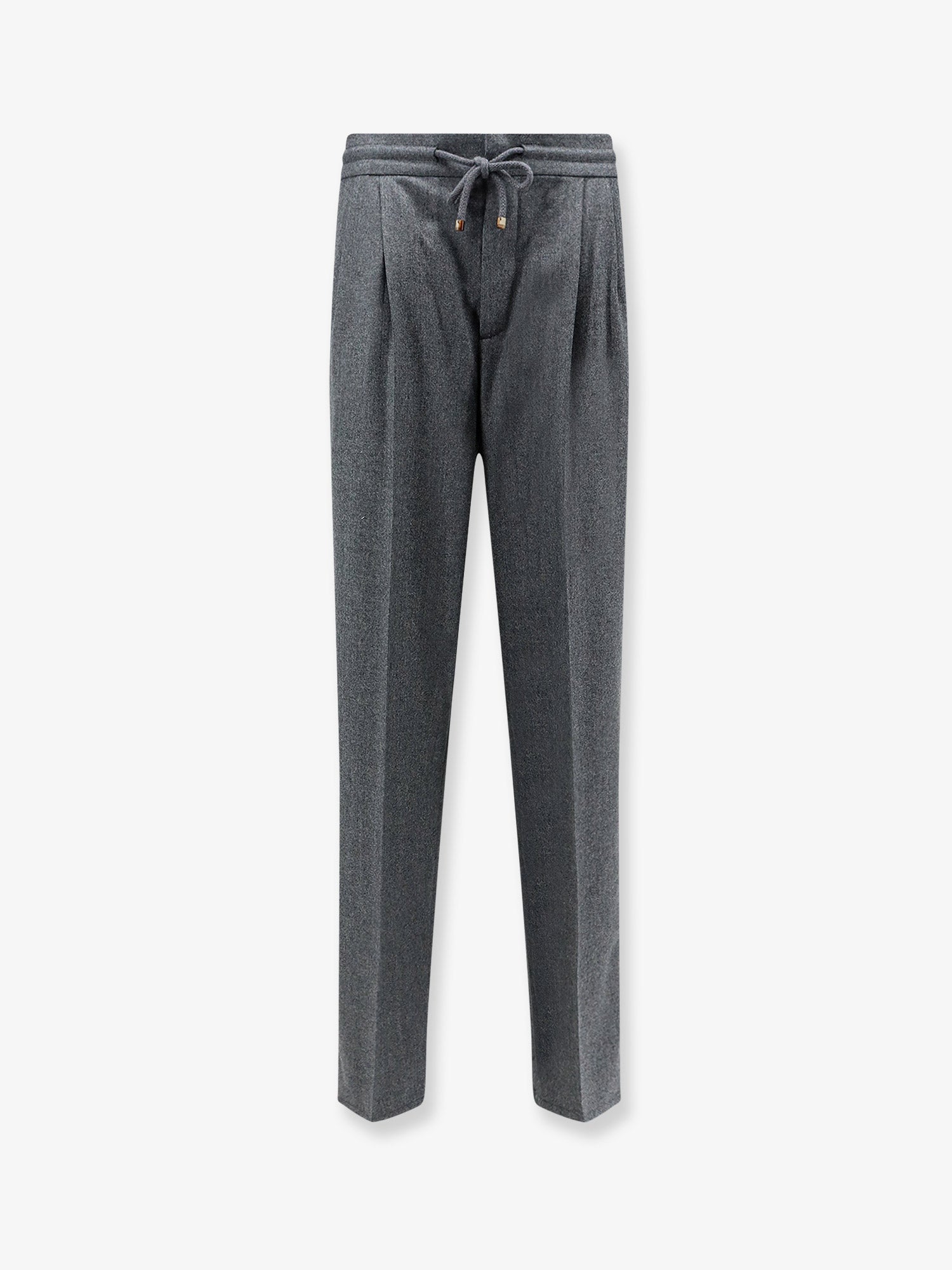 Virgin Wool Trousers — Gray