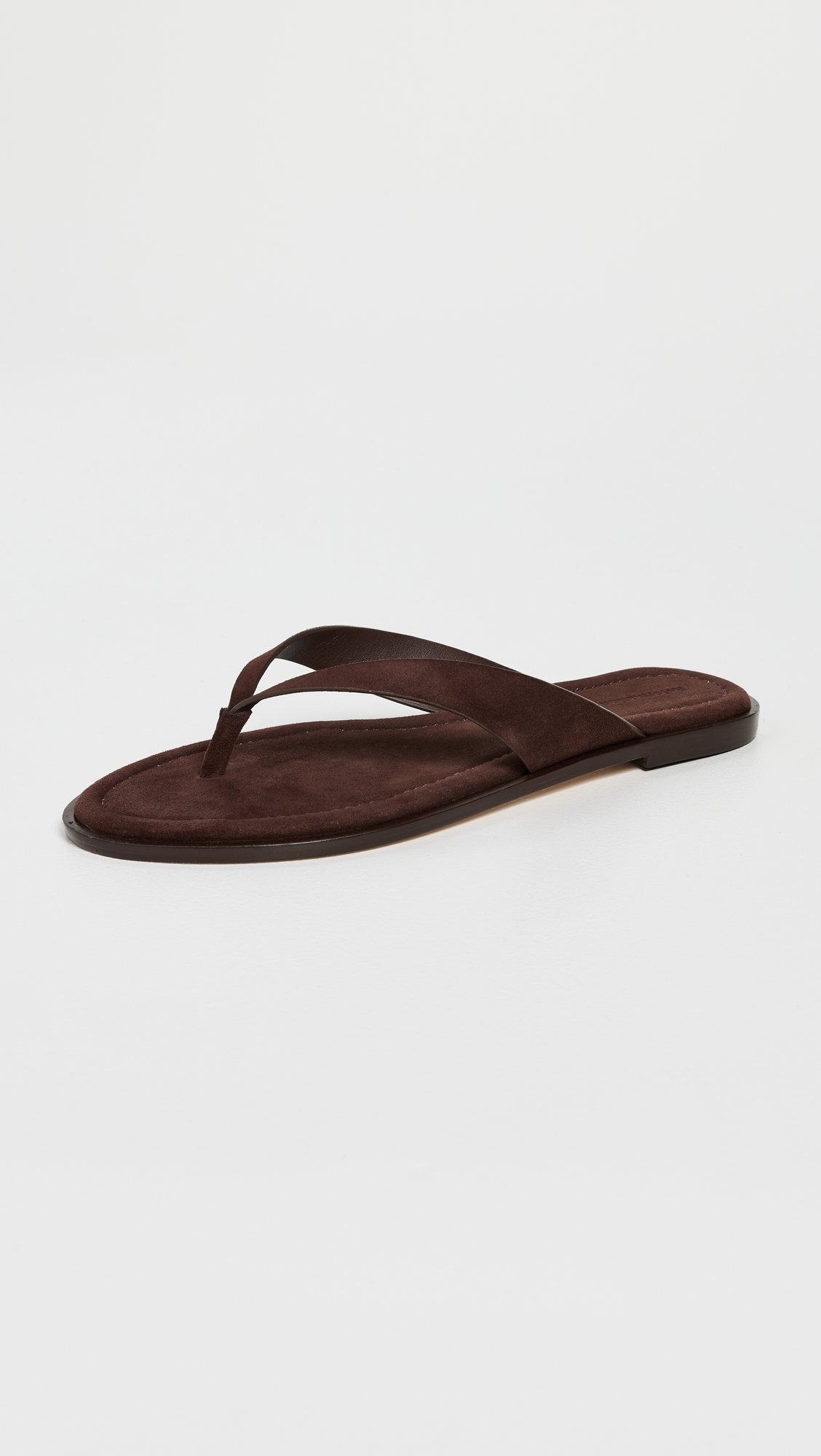 Reformation Jessie Thong Sandals Espresso Suede